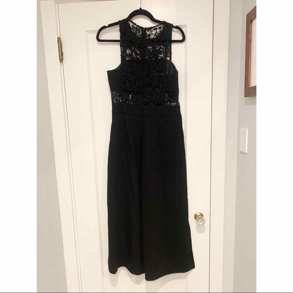 ASOS Black Jumpsuit with Lace Detail - Picture 3 of 11